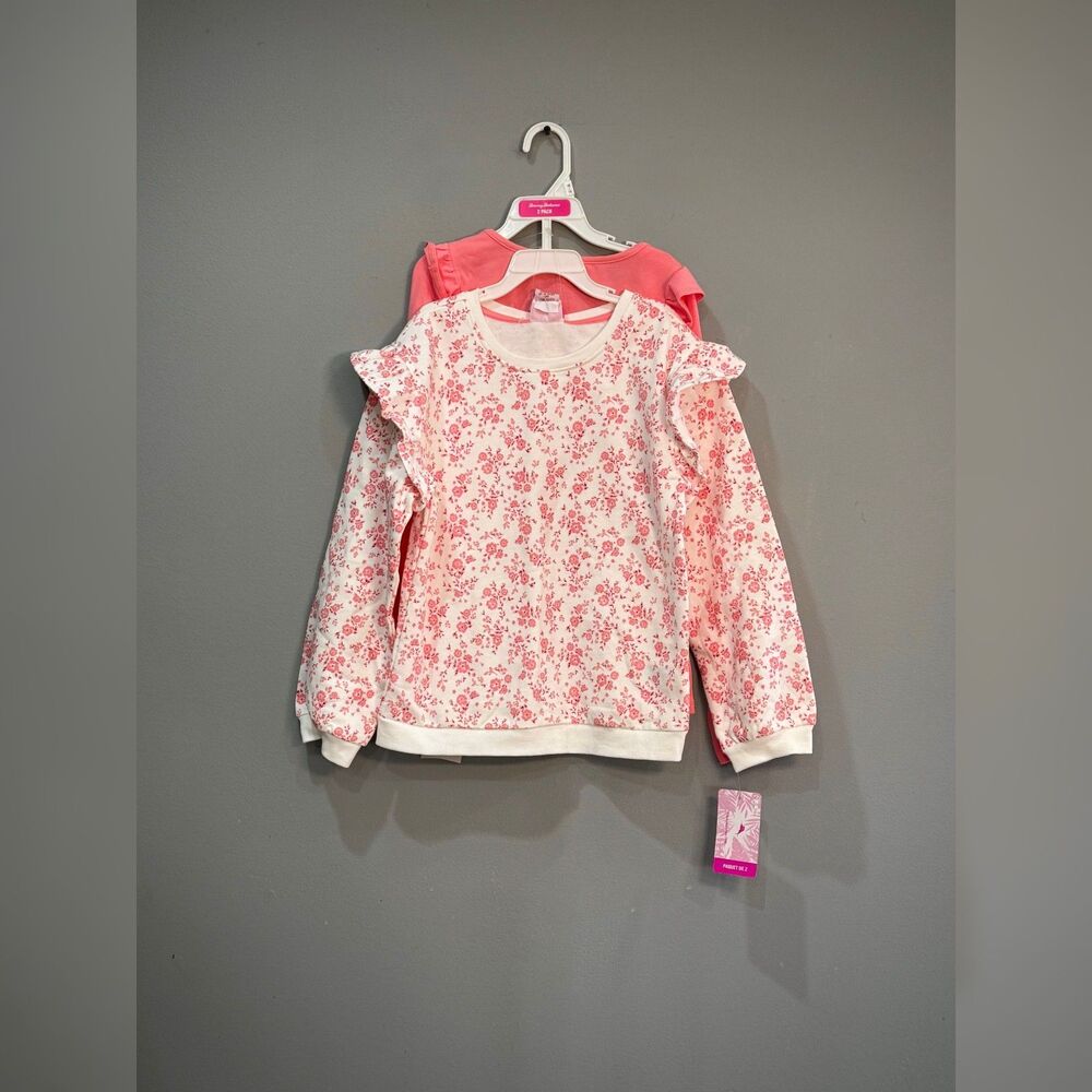 Girls' Pink Tommy Bahama 2-Pack Ruffle Tops Size L (10/12) NWT
